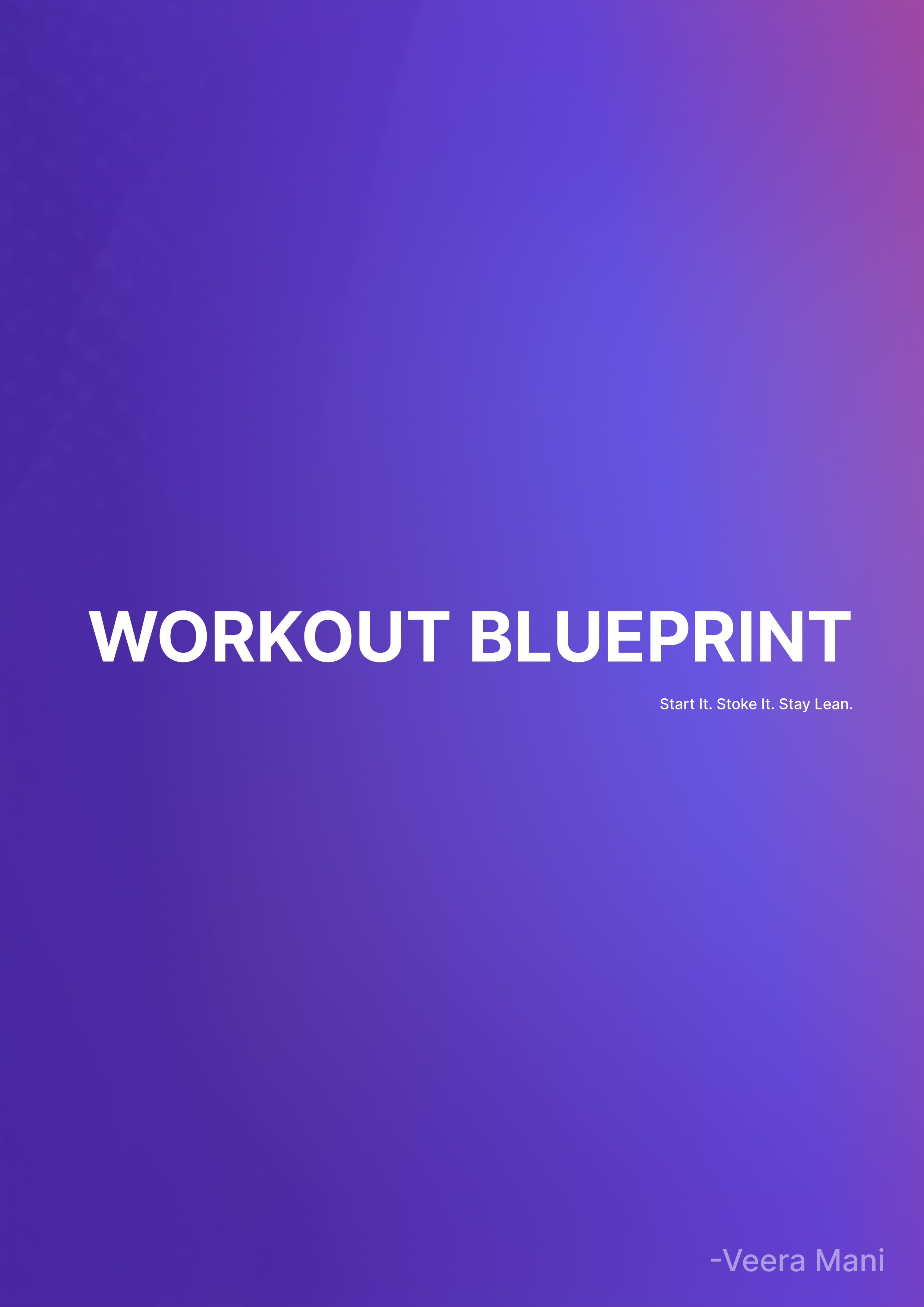 Workout Blueprint